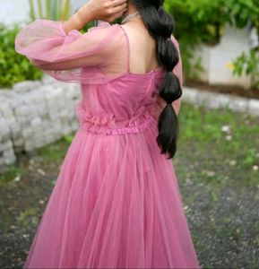 Pink Tulle Gown