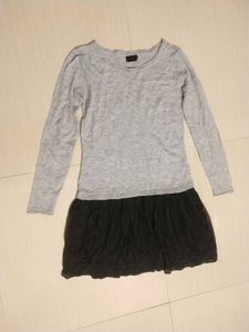 Grey & Black Casual Dress