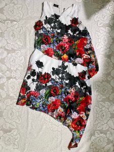 Floral Print Sleeveless Dress