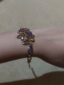 Golden And Purple Braclet