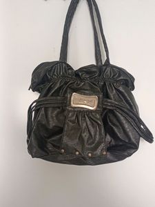 Y2K Studded Black Hobo Bag