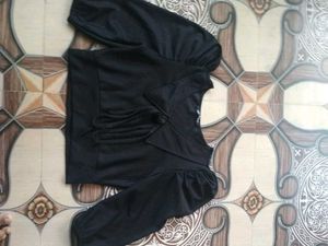Chic Black Tie Top