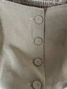 Cute Olive Crop Vest Top