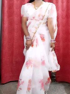 Brand New Saree Not Used With Stitch Blouse