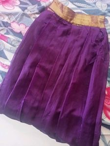 Traditional Purple Skirt Nd Blouse