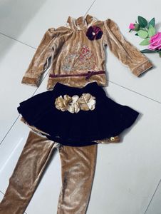 Velvet 3 Piece Dress