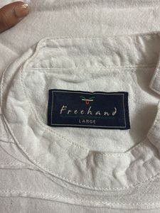 Men’s White Kurta - L