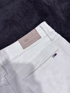 Tommy Hilfiger Vintage White Denim Shorts