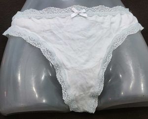 White Lace Trim Panties 🖤