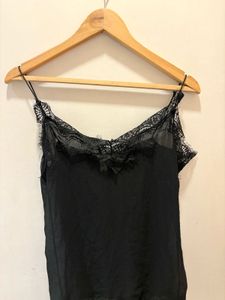 Black Lace Trim Cami
