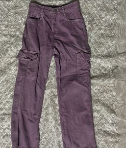 Purple Cargo Pants