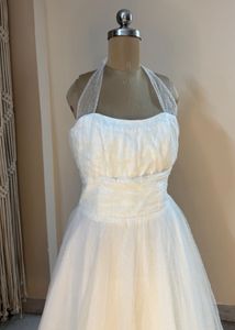 White Ball Fluffy Dress (Bust: 36-38)