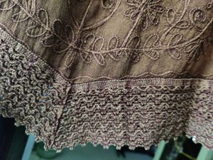 Brown Embroidered Top