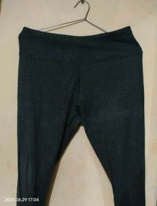 Gray High-Waisted Leggings