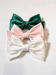 Small Double Layers Bows Combo Of 3 🎀