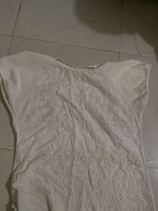 White Embroidered Top