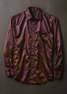 Metalic Effect Purple Shirt