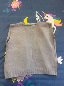 Gray Pearl Embellished Vest