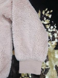 Fuzzy Pink Zip-Up Jacket