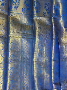 Brand New Pink Blue Saree