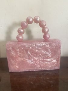 Clarabae Pink Marble Clutch