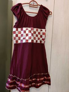 Cute Maroon Dress