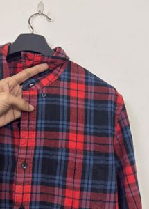 Esprit Red Plaid Flannel Shirt