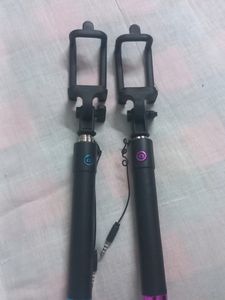 Extendable And Foldable Black Colour Selfie Sti