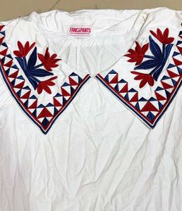 White Embroidered Top