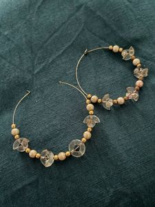 Beaded Hoop Earrings