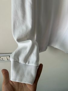 Lacoste White Long Sleeve Polo brand new