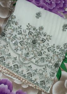 Pista Colour Embalished Fabric