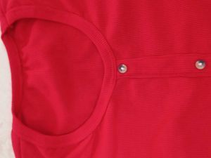 Red Crop Top With Buttons