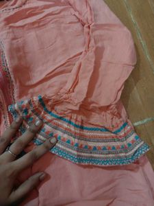 Peach Kurta Set