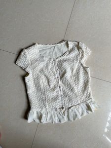 Y2k Pintresty 🌸ruffle Korean Top