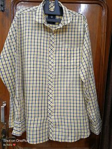 Checked Yellow Casual Like New Shirt