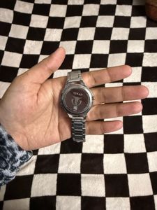 Titan Green Dial Watch