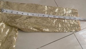 Golden Sequin Party Blouse