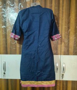 Embroidered Blue Kurta