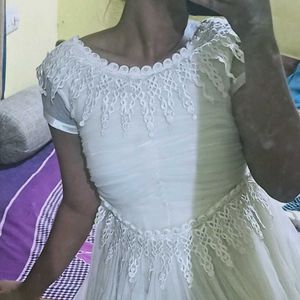 Elegant White Lace Dress