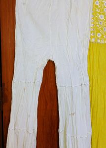 Yellow Embroidered Indian Tunic