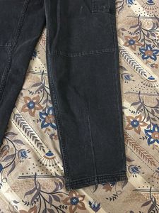 Black Wash Cargo Jeans