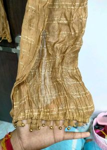 New Shining Golden Duppta
