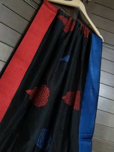 Women Black Silk Thread Embroidered Dupatta