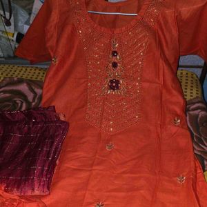 Kurta Set For Women Stitched XS Size 30-32 Bust