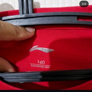 LI-NING COTTON TSHIRT ( red )