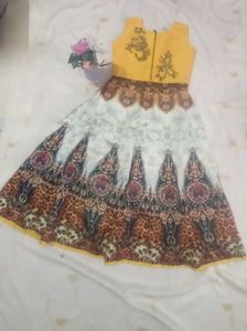 Elegant Multicolor Floor Length Gown For Teen