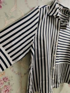 Striped Satin Shirt