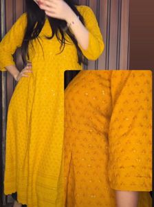 Premium Chikankari Heavy Sequence Dress