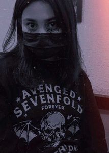Goth Black Oversized Full Sleeve Pullover Tee